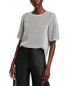 Kobi Halperin Crewneck Mesh-knit Sweater In Grey
