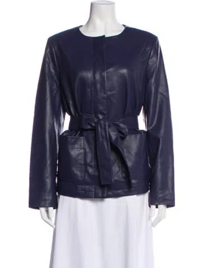 Pre-owned Kobi Halperin Biker Jacket W/ Tags In Blue