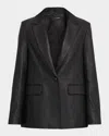 Kobi Halperin Blake Fringe-trim Leather Jacket In Black