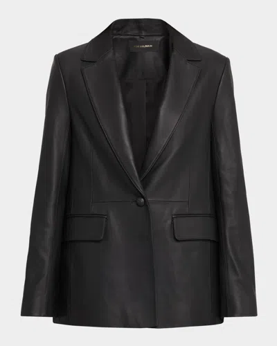 KOBI HALPERIN BLAKE FRINGE-TRIM LEATHER JACKET