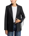 Kobi Halperin Blake Fringe-trim Leather Jacket In Black