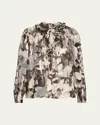 Kobi Halperin Boden Blouse In Graphite Multi