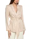 Kobi Halperin Brett Rhinestone Tie-waist Jacket In Brown
