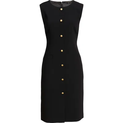 Kobi Halperin Briel Sleeveless Crepe Sheath Dress In Black