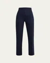 Kobi Halperin Alexi Cropped Straight-leg Twill Pants In Navy