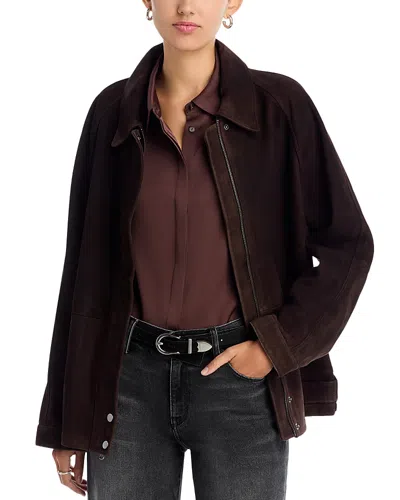 Kobi Halperin Bronze Suede Jacket In Brown