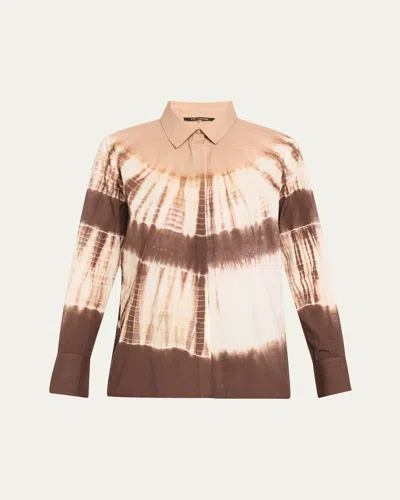 KOBI HALPERIN CADIA TIE-DYE COTTON BLOUSE