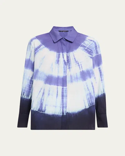 Kobi Halperin Cadia Tie-dye Cotton Blouse In Multi