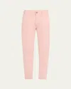 Kobi Halperin Cathy Cropped Slim Stretch Cotton Pants In Pink