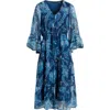 Kobi Halperin Charlee Print Dress In Blue