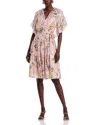 Kobi Halperin Chase Tiered Floral-print Fil Coupe Dress