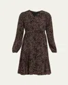 Kobi Halperin Cheryl Leopard-print Viscose Midi Dress In Brown