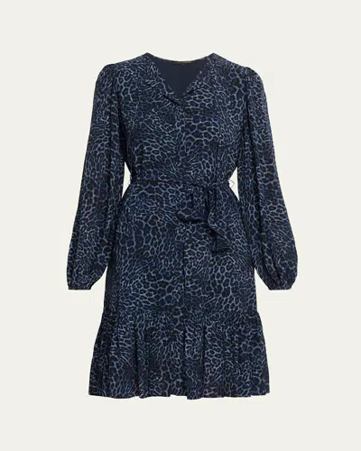 Kobi Halperin Cheryl Leopard-print Viscose Midi Dress In Multi