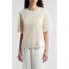 Kobi Halperin Erlich Crewneck Cotton T-shirt In Ecru