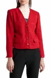 Kobi Halperin Clara Jacket In Scarlet In Red
