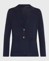 Kobi Halperin Clove Two-button Cardigan Sweater In Blue