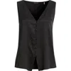 Kobi Halperin Colette Silk Blend Button-up Top In Black