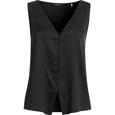 Kobi Halperin Colette Silk Blend Button-up Top In Black