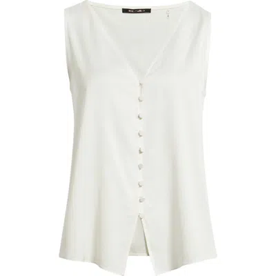 Kobi Halperin Colette Silk Blend Button-up Top In White