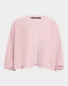 Kobi Halperin Cove Dolman-sleeve Shimmer Mesh Sweater