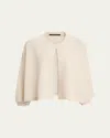 Kobi Halperin Cove Dolman-sleeve Shimmer Mesh Sweater In Brown
