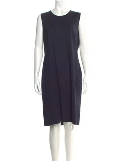 Pre-owned Kobi Halperin Crew Neck Knee-length Dress In Blue