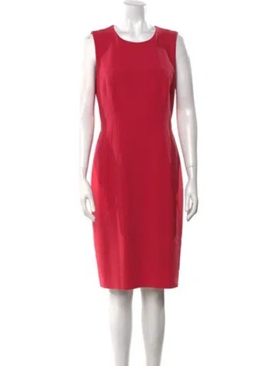 Pre-owned Kobi Halperin Crew Neck Knee-length Dress In Pink