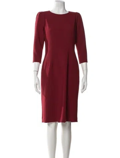 Pre-owned Kobi Halperin Crew Neck Knee-length Dress W/ Tags In Orange