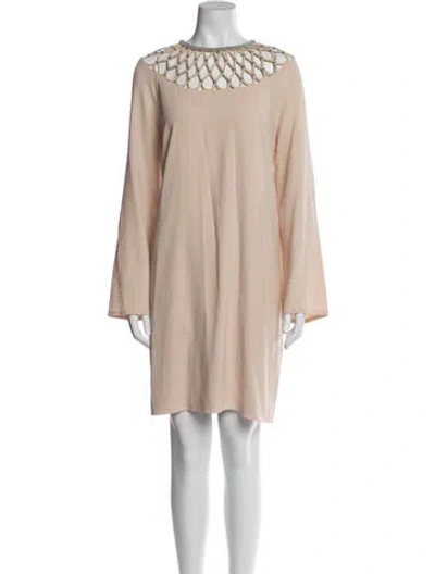 Pre-owned Kobi Halperin Crew Neck Knee-length Dress W/ Tags In Pink