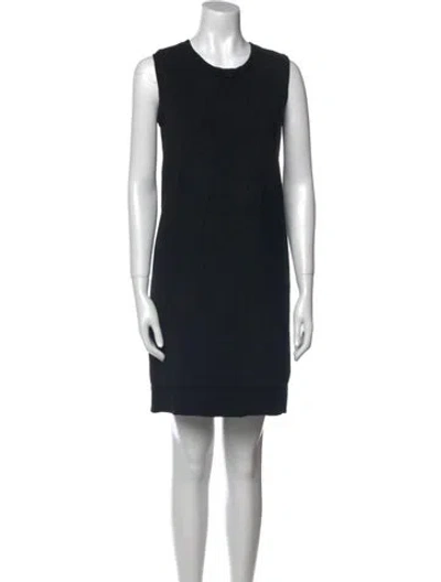 Pre-owned Kobi Halperin Crew Neck Mini Dress In Black