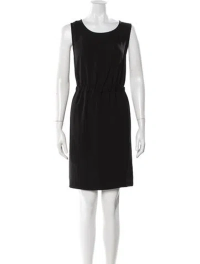 Pre-owned Kobi Halperin Crew Neck Mini Dress In Black