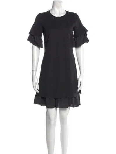 Pre-owned Kobi Halperin Crew Neck Mini Dress W/ Tags In Black