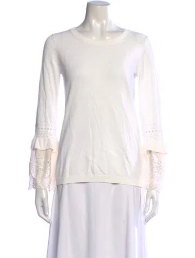 Pre-owned Kobi Halperin Crew Neck Sweater W/ Tags In White