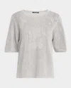 Kobi Halperin Crewneck Mesh-knit Sweater
