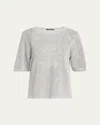 Kobi Halperin Crewneck Mesh-knit Sweater
