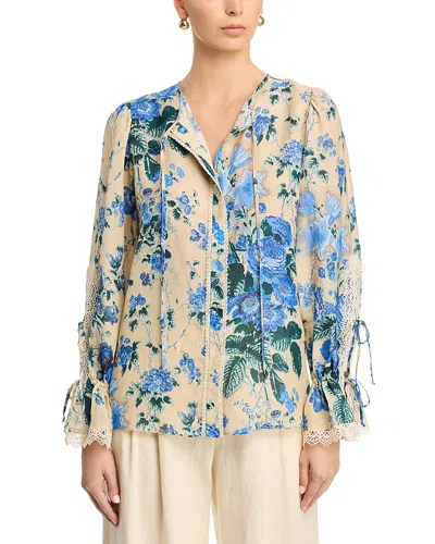Kobi Halperin Daisy Blouse In Neutral