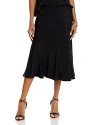 Kobi Halperin Dallas Rhinestone A-line Midi Skirt In Black
