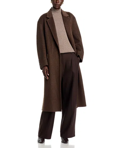 Kobi Halperin Danielle Wool Blend Belted Coat In Animal Print