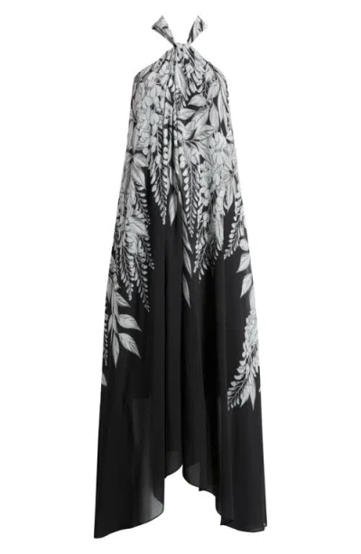Kobi Halperin Daria Sleeveless Handkerchief Hem Maxi Dress In Multi