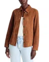 Kobi Halperin Darius Suede Blouse In Brown