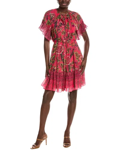 Kobi Halperin Destiny Printed Midi Dress In Purple