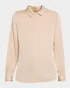 Kobi Halperin Devin Shimmer Embroidered Blouse In Antique