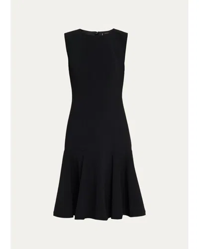 Kobi Halperin Devon Sleeveless Crepe Dress In Black