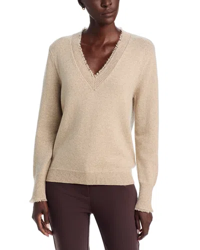 Kobi Halperin Dora Fringe Trim Sweater In Neutral