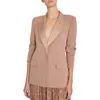Kobi Halperin Dylan Peak Lapel Jacket In Brown