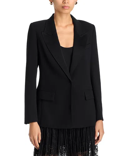 Kobi Halperin Dylan Satin Back Crepe Blazer In Black