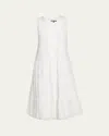 Kobi Halperin Edison Tiered Geo-embroidered Midi Dress In White