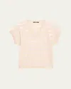 Kobi Halperin Elara Sequin Striped V-neck Sweater In Natural