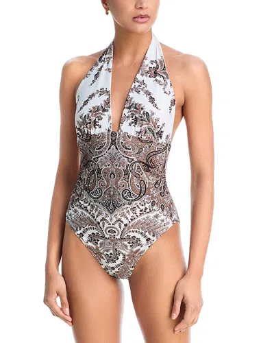 Kobi Halperin Elise Halter One Piece Swimsuit In Multi