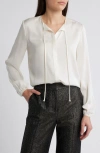 Kobi Halperin Eliza Stretch Silk Blouse In Ivory